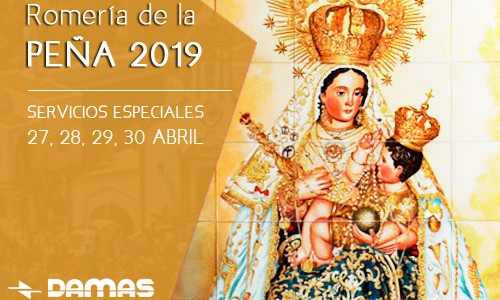 HORARIOS ESPECIALES ROMERÍA DE LA PEÑA 2019 HORARIOS ESPECIALES ROMERÍA DE LA PEÑA 2019